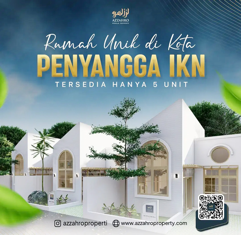 Rumah Dijual di Sepinggan Kota Balikpapan Dekat Bandara SAMS, Pasar Sepinggan, Pantai Sepinggan, Mall E-Walk